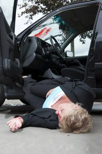 Condutor ferido — Fotografia de Stock