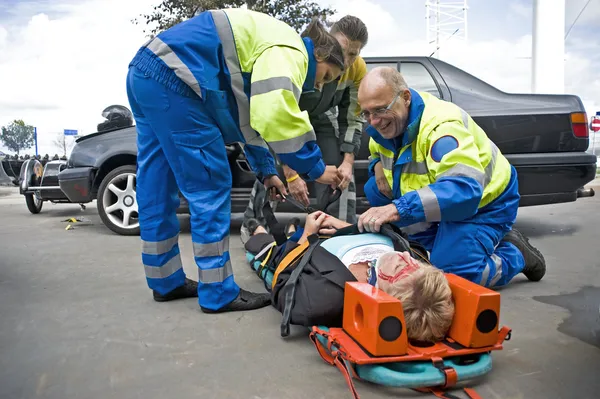 EMS team at work — Stock Photo, Image