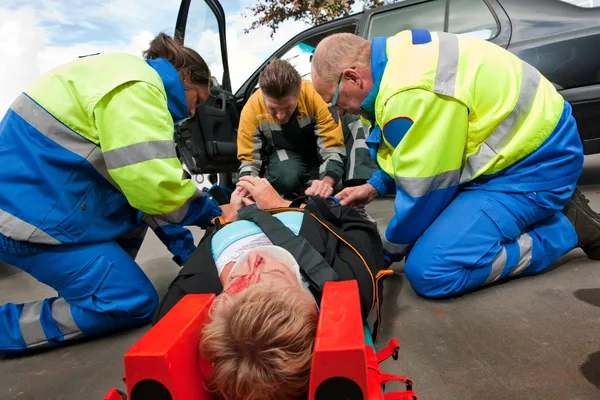 First aid Teamwork — Stock Photo, Image