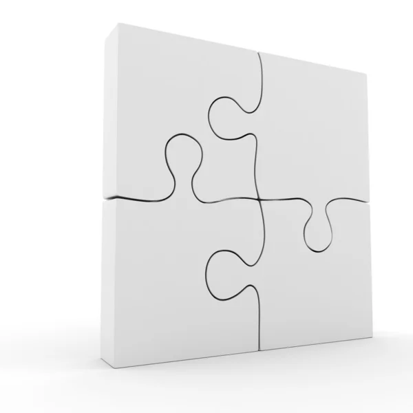 3d puzzle pieces — Stock Photo, Image
