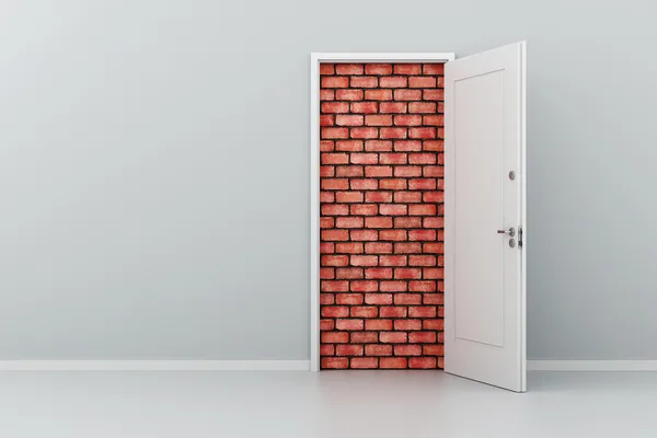 3D door no way out — стоковое фото