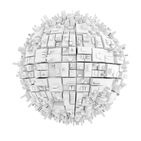 3D абстрактный фон сферы — стоковое фото
