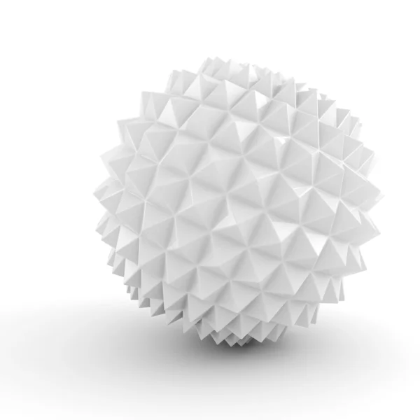 3D absztrakt szférában, fehér háttér — Stock Fotó