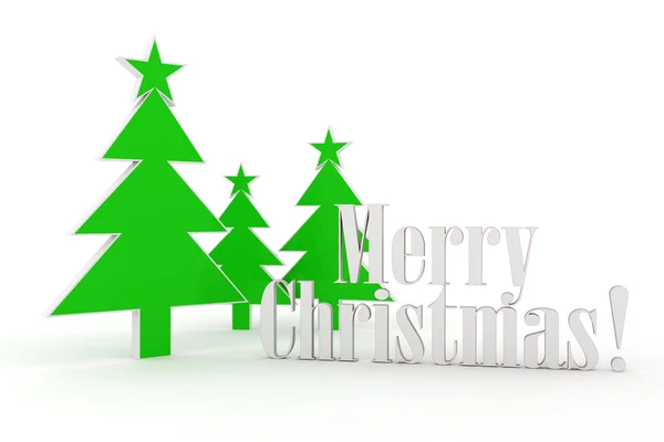 3D-Weihnachtsbaum, frohe Weihnachten ! — Stockfoto