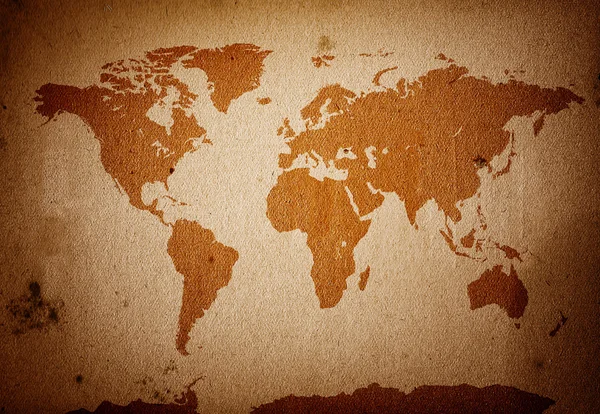 Grunge mapa do mundo — Fotografia de Stock