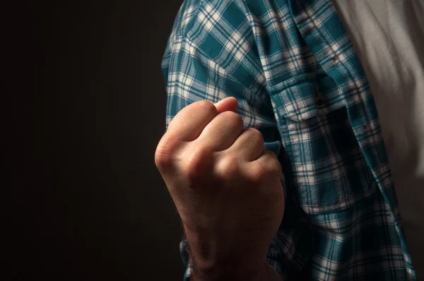 Casual man's fist — Stock Photo, Image