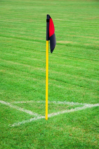 Ποδόσφαιρο σημαία λάκτισμα γωνία — Φωτογραφία Αρχείου