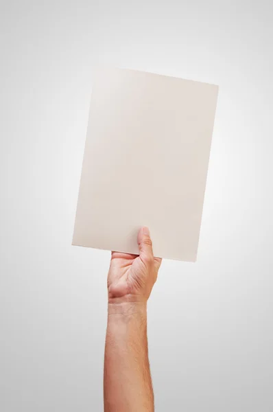 El ve kağıt — Stok fotoğraf