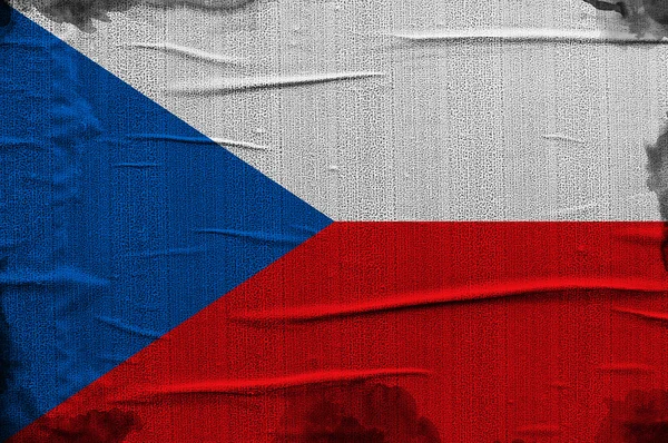 Tjeckiska flaggan — Stockfoto