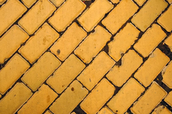 노란 벽돌 — 스톡 사진
