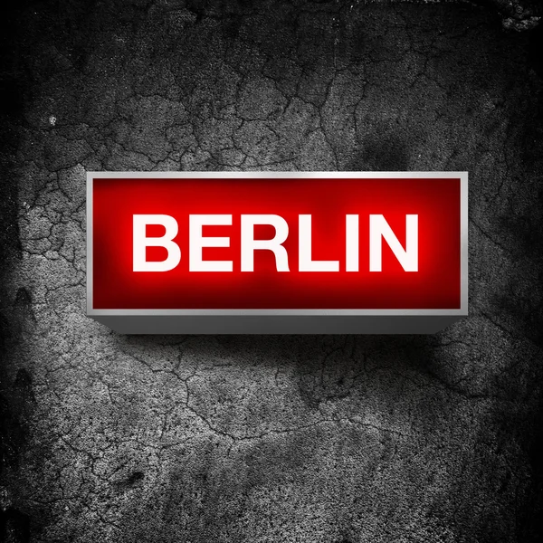 Affichage de lumière vintage Berlin — Photo