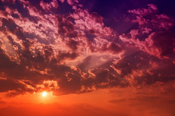 Coucher de soleil Cloudscape — Photo