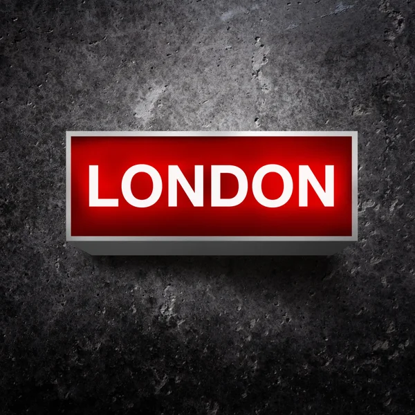 London: vintage licht display — Stockfoto