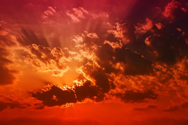 Coucher de soleil Cloudscape — Photo