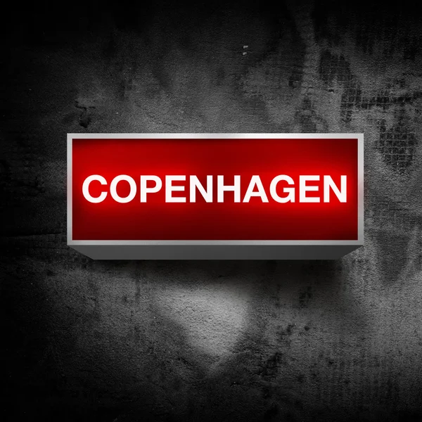 Kopenhagen vintage licht display — Stockfoto