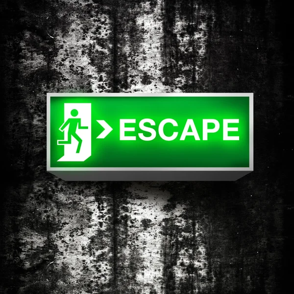 Emergency exit sign — Stock Photo, Image