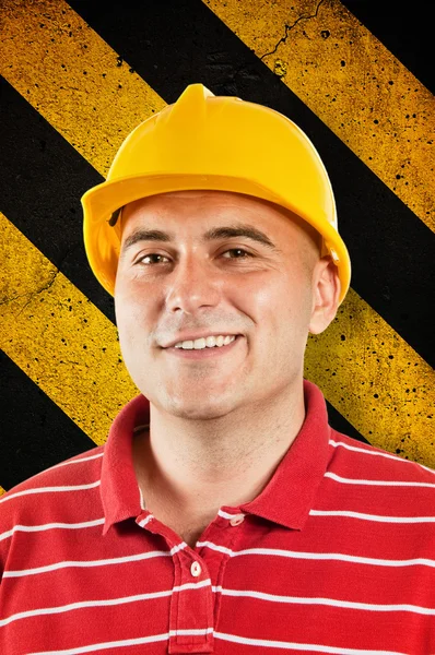 Jovem trabalhador da construção — Fotografia de Stock