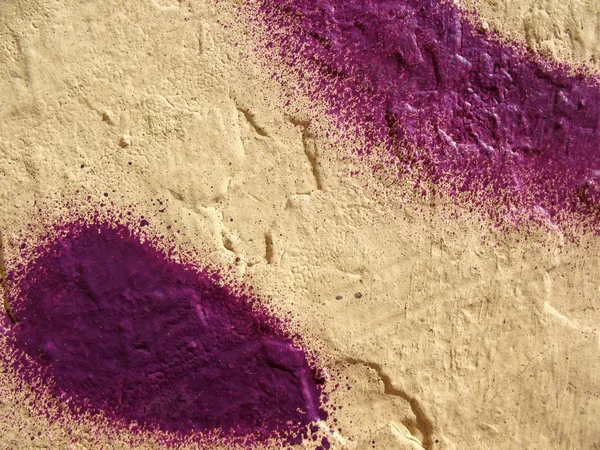 A textúra, a falak festett lila folt — Stock Fotó