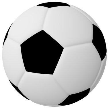 3d Render of a Soccer/Football Ball clipart