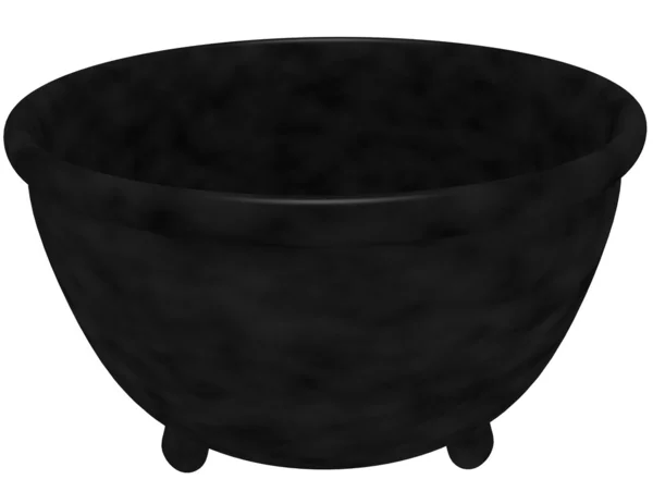 3d Render of a Witches Cauldron Isolated on White — Stock Photo, Image