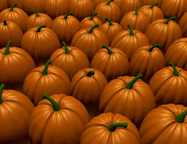 3D göra en pumpkin patch — Stockfoto