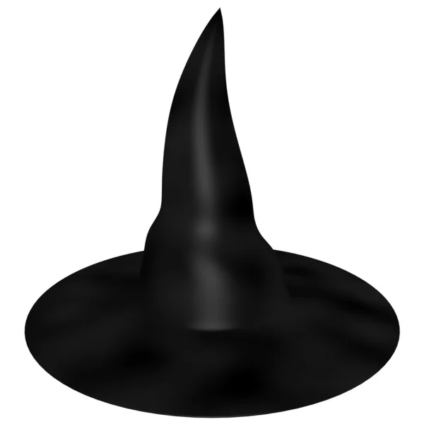 3d renderização de um chapéu de bruxas isolado no branco — Fotografia de Stock