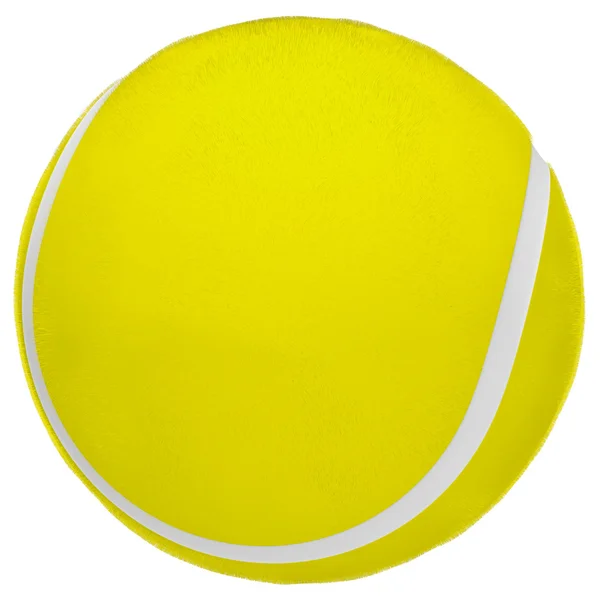 Render 3d di una palla da tennis isolata su bianco — Foto Stock
