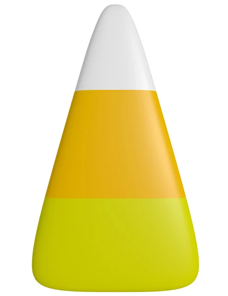 3d renderização de um pedaço de milho doce isolado no branco — Fotografia de Stock