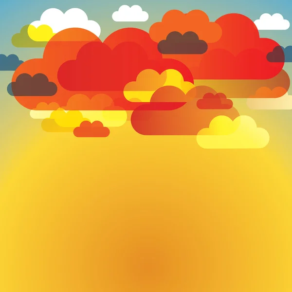 Vettore astratto di sfondo nuvola — Vettoriale Stock