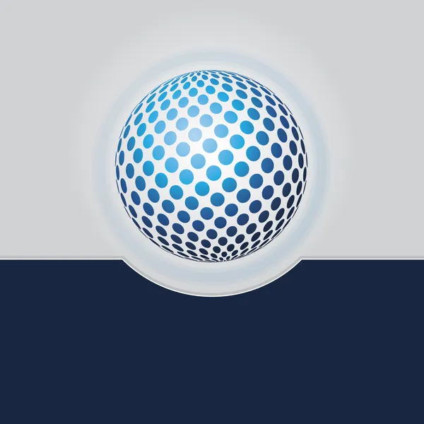 Vetor de design de globo azul — Vetor de Stock