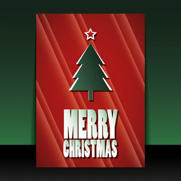 Kerstmis flyer of cover ontwerpen — Stockvector