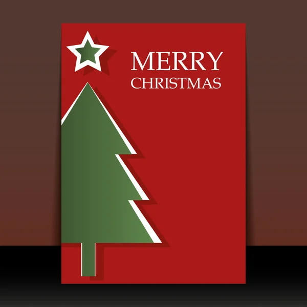 Noel el ilanı veya kapak tasarımı — Stok Vektör