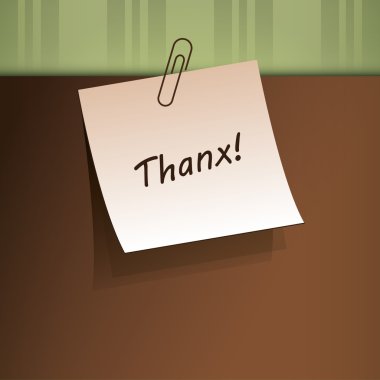 Message - Thanx! clipart