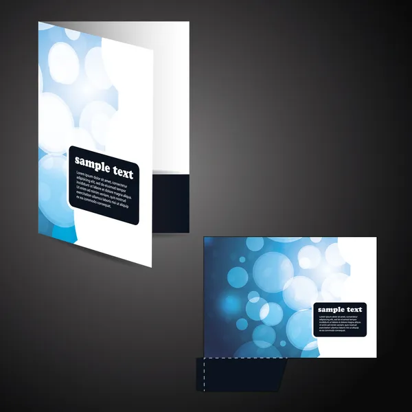 Corporate Folder mit Stanzdesign — Stockvektor