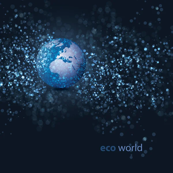 エコデザインの地球 — ストックベクタ