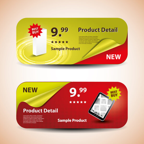 Header or Banner Design Set