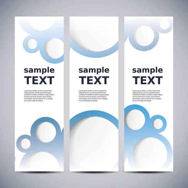 Drie verticale banners — Stockvector