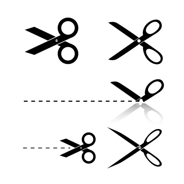 Scissors Template — Stock Vector