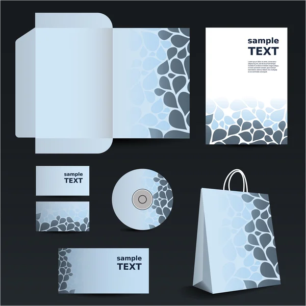 Design von Briefpapier-Vorlagen - Geschäftsset — Stockvektor