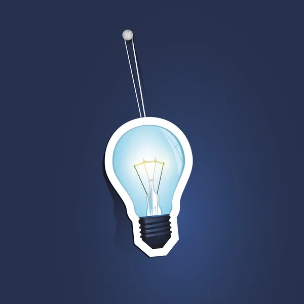 Lamp pictogram — Stockvector