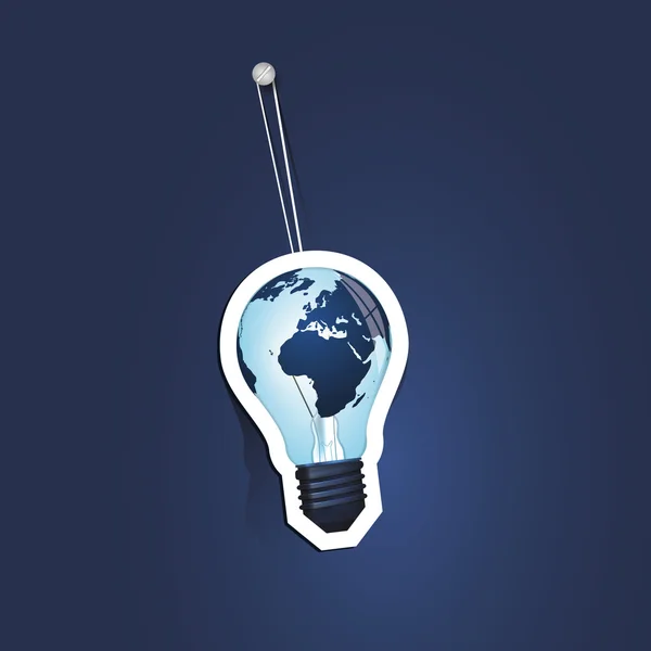 Lamp pictogram concept — Stockvector