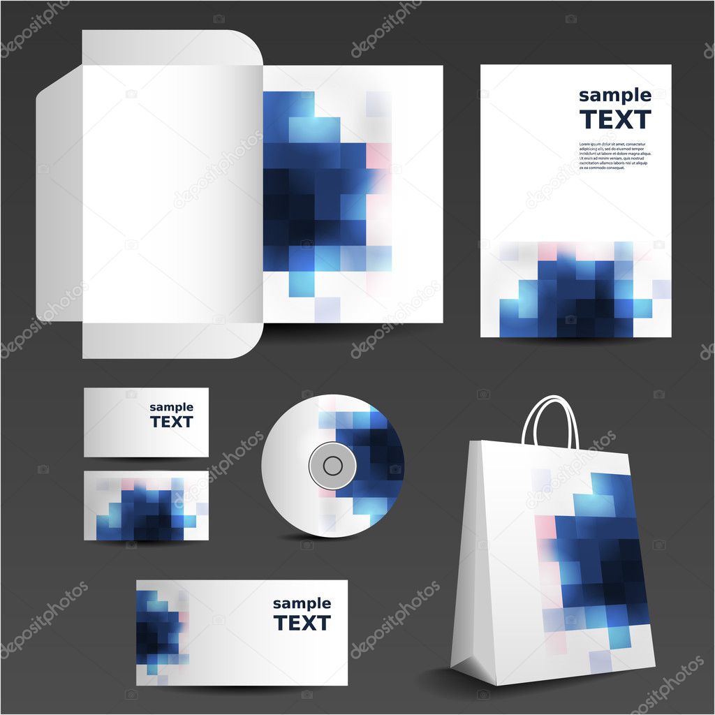 Stationery template design - business set