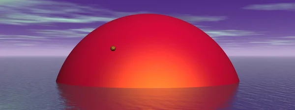 太陽と金星 — ストック写真
