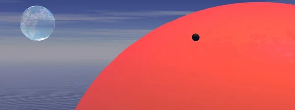 Venus en zon — Stockfoto