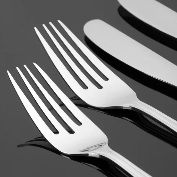 Vidličky a nože — Stock fotografie