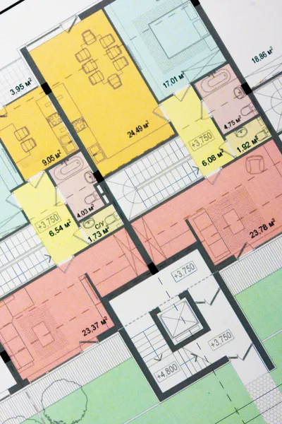 Architectural floor plan — Stock Photo, Image