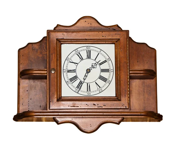 Vintage wooden clock — Stock Photo, Image