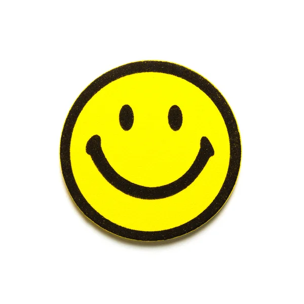 Żółty smiley symbol — Zdjęcie stockowe