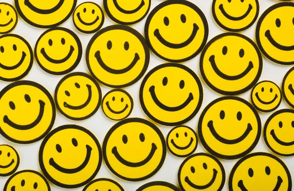 Yellow smileys — Stock Photo, Image