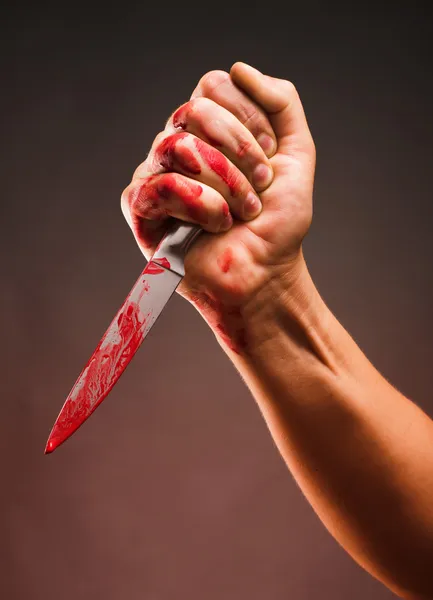 Blutige Messerstecherei — Stockfoto